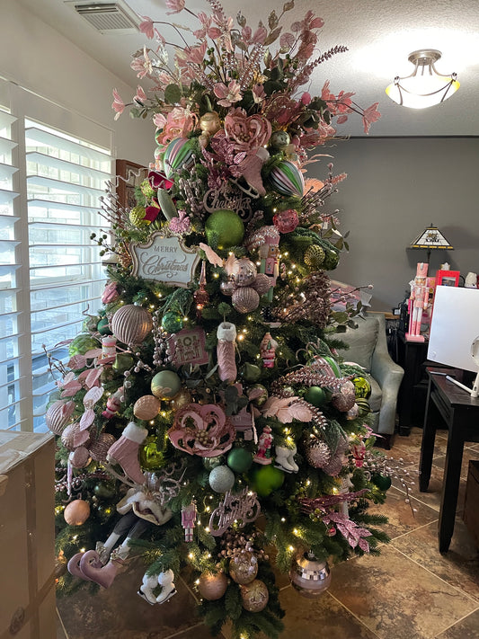 The Pink Nutcracker Christmas — Complete 7.5' Designer Christmas Tree Décor Collection